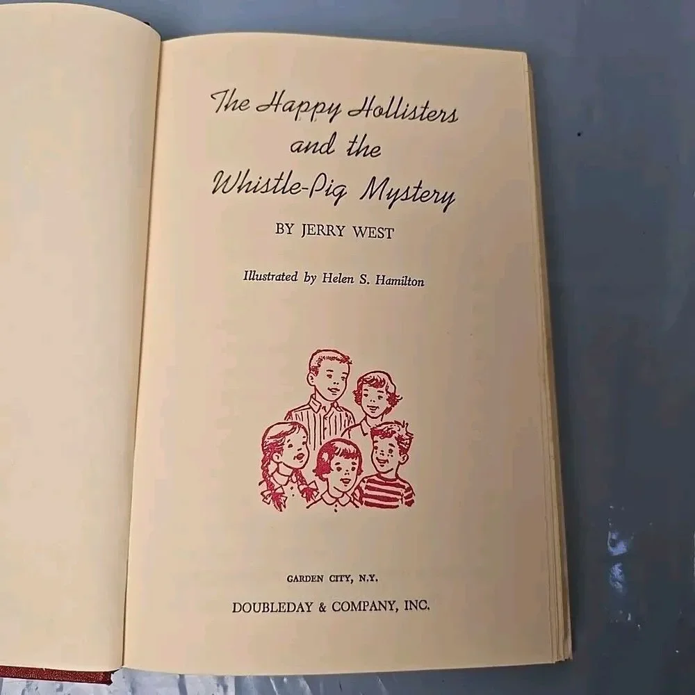 VINTAGE The Happy Hollisters and the The Whistle-Pig Mystery Book‎ Jerry West